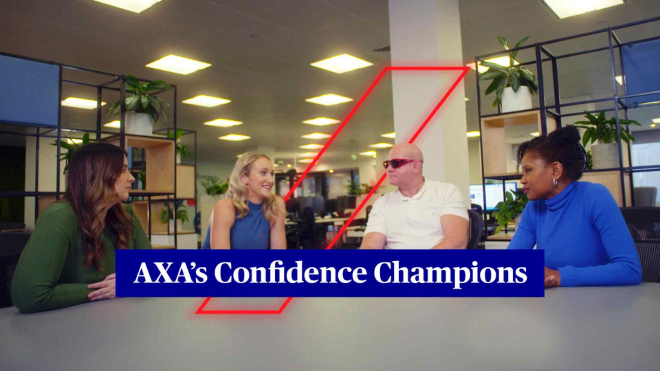 Amy interviews with AXA confidence champions