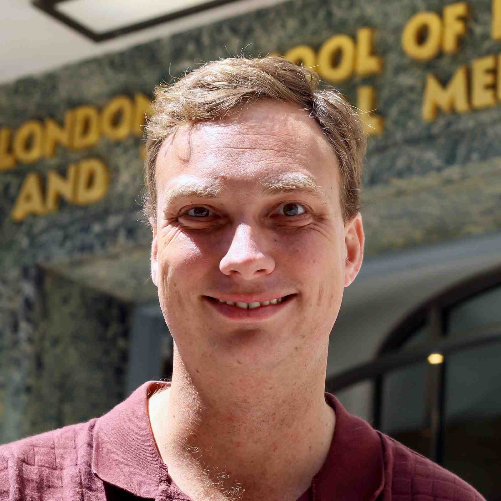 Headshot of Doctor Oliver Brady, Associate Professor at London School of Hygeine and Tropical Medicine