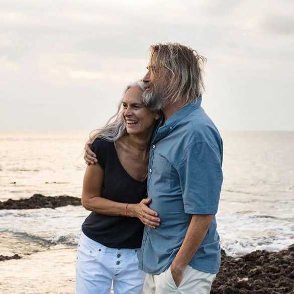 Man and woman on beach