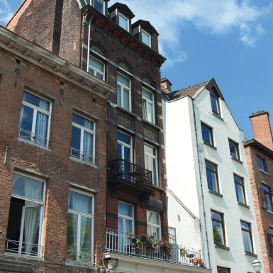 Apartments on street