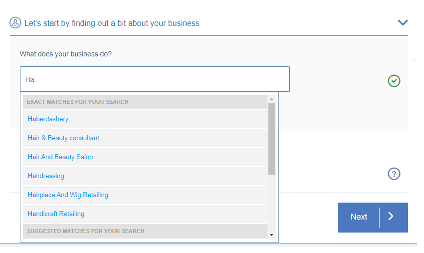 Finding your occupation when purchasing an AXA Business Insurance policy