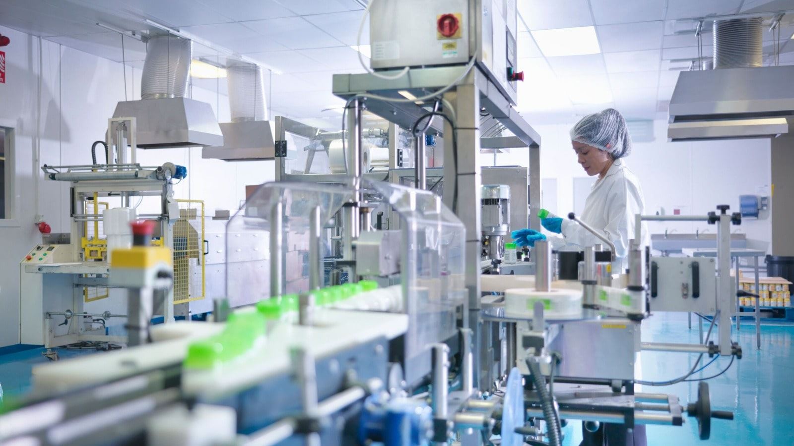 Scientist working in a lab environment
