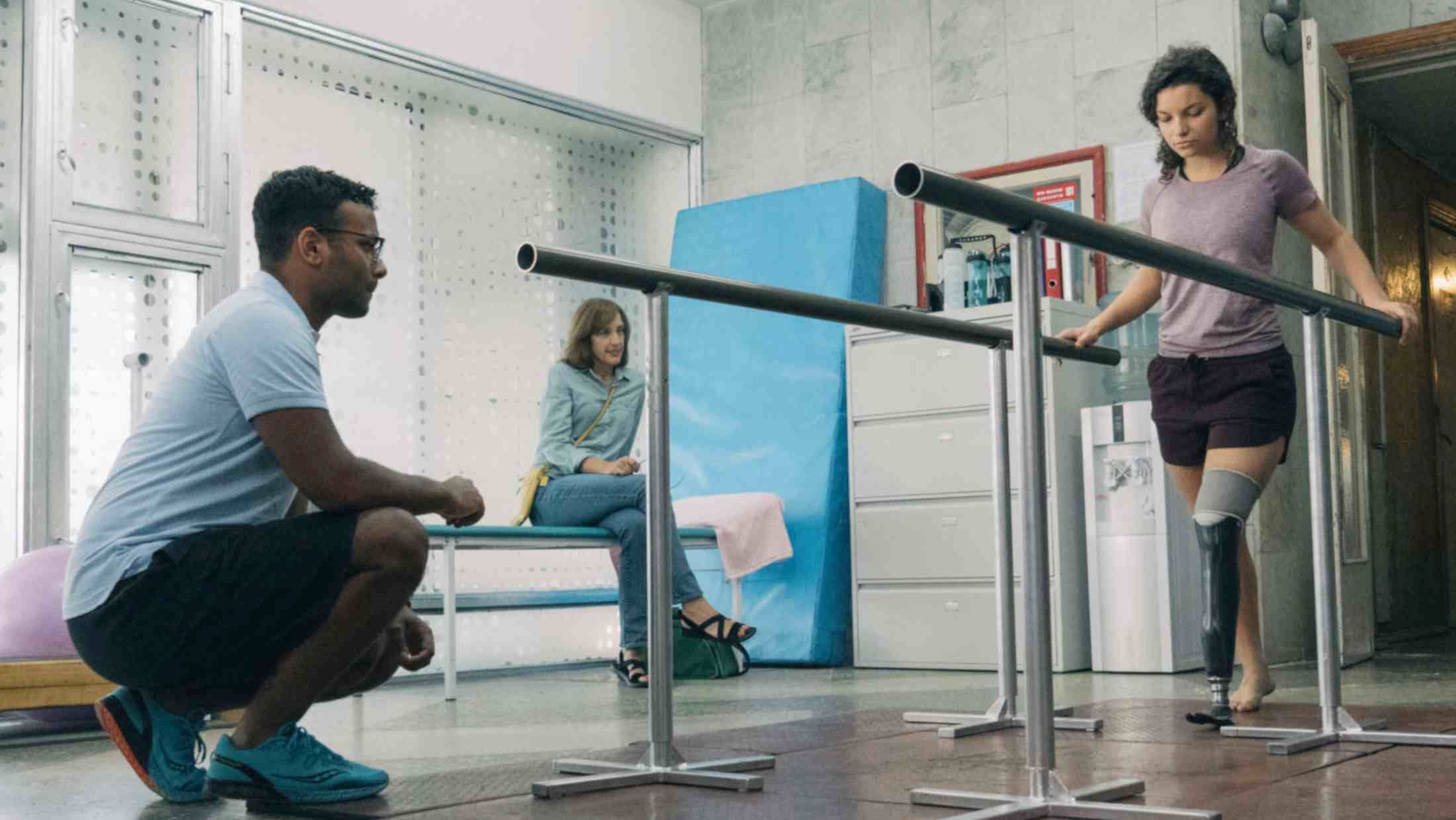 prosthetics person practising in a treament room