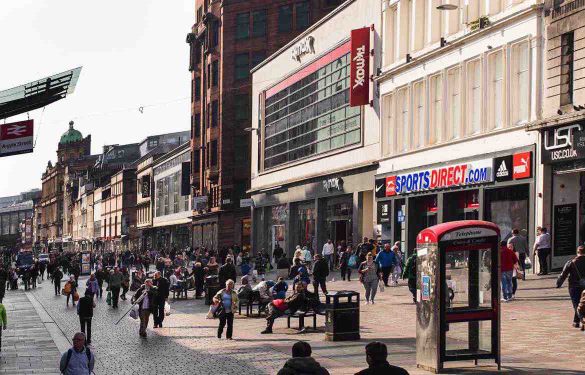 Changing Glasgow Retail shops