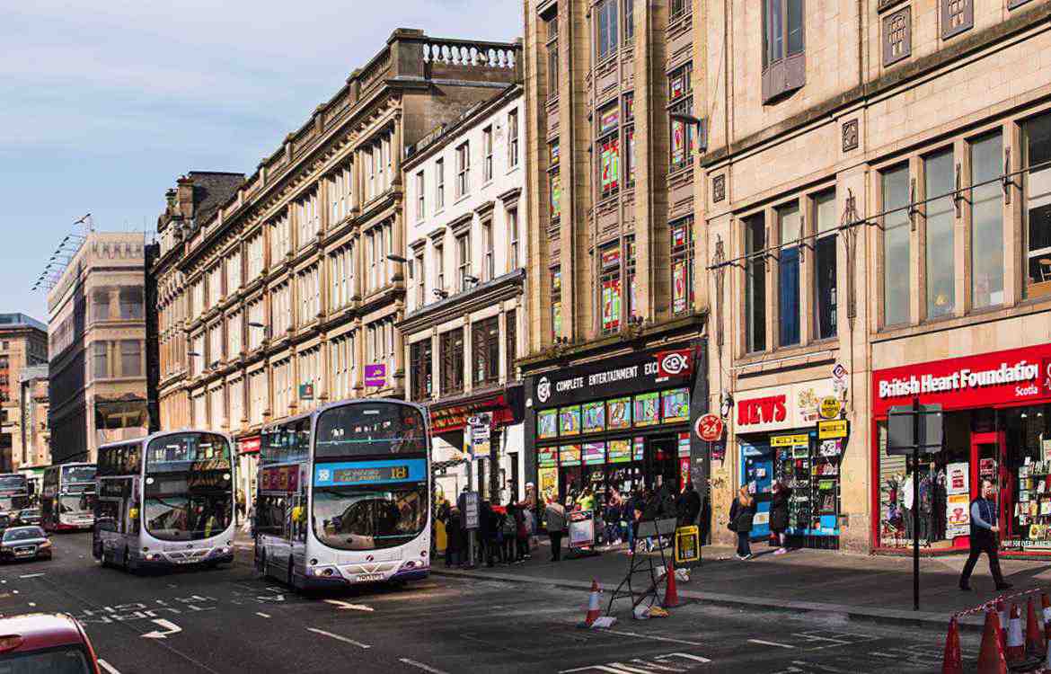 Changing Glasgow Retail shops