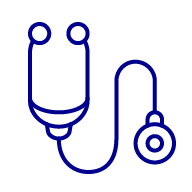 Icon of a doctor's stethoscope