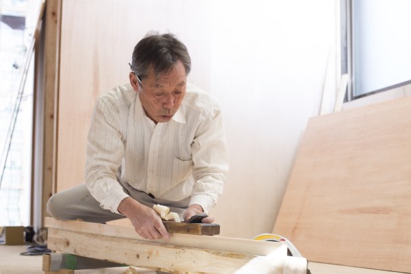 Man boarding his loft