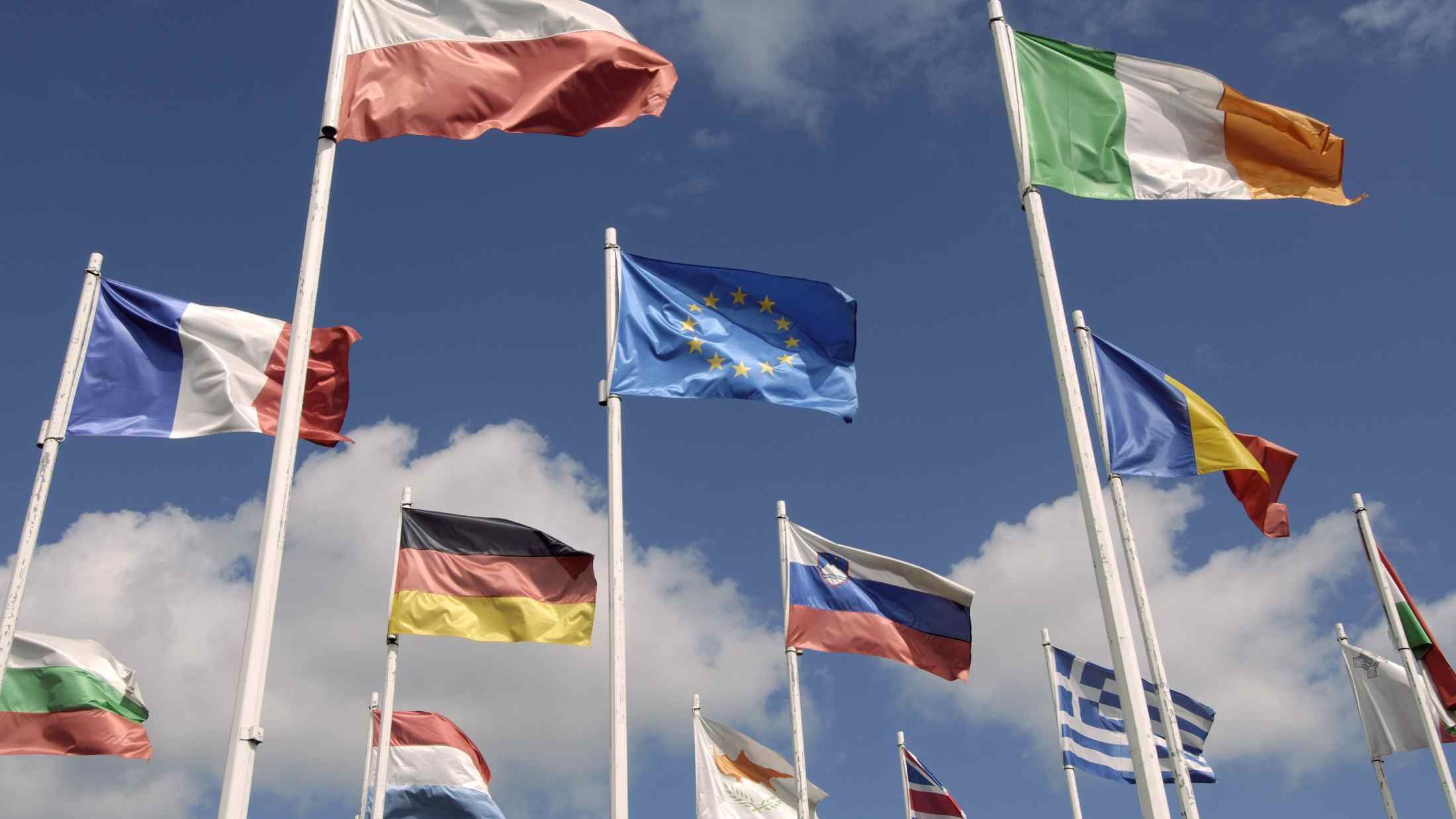 European Union member state flags
