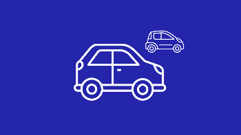 Blue car icon