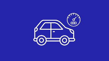 Vehicle mileage icon
