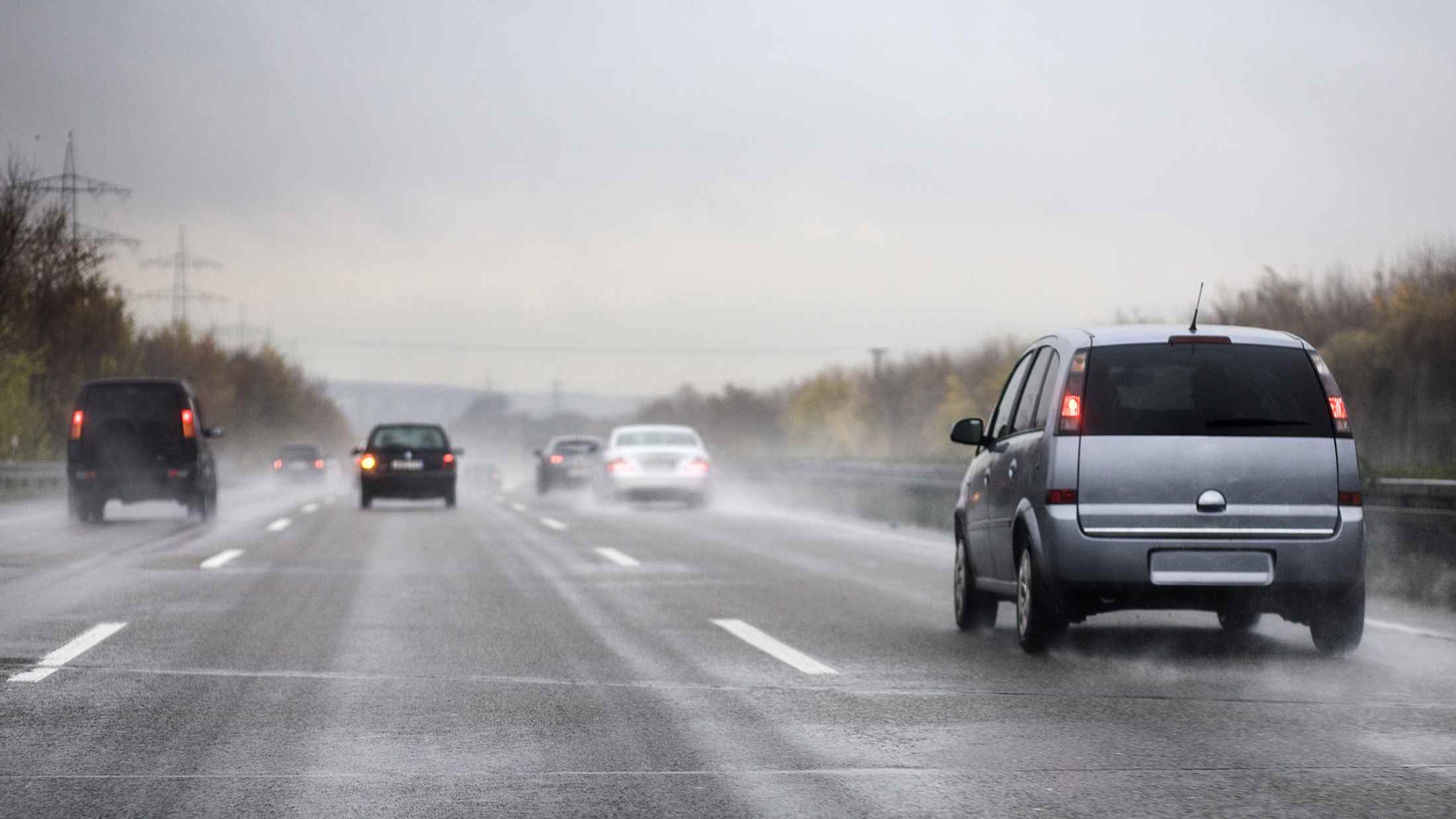Cars driving on motorway