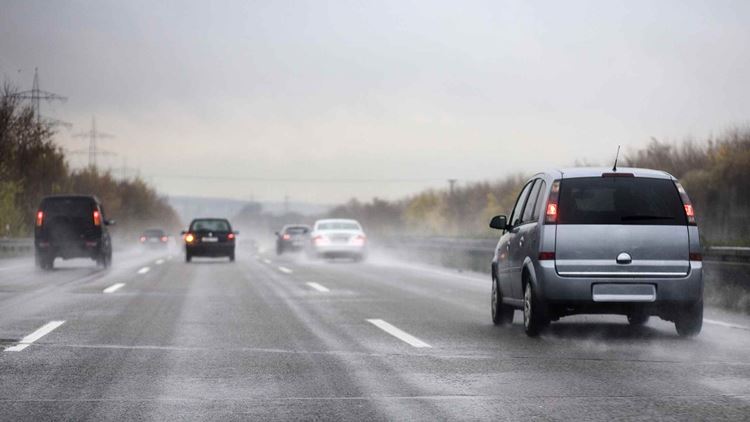 Cars driving on motorway