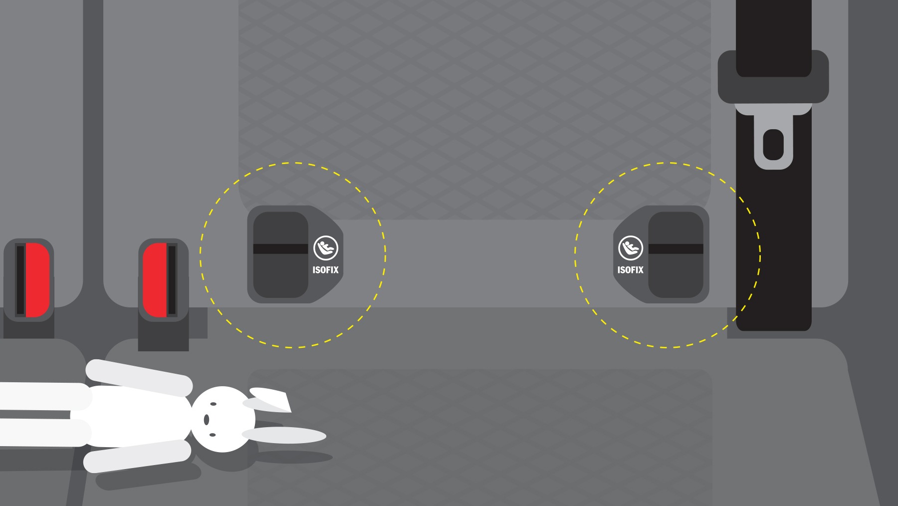 Cars made since 2002 have two or three ISOFIX fixing points