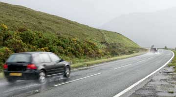 Wet road