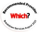 Which? Recommended Provider for Breakdown Services, August 2021