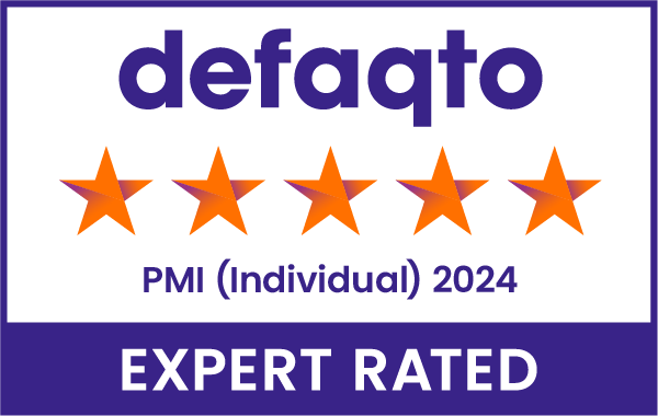 Defaqto 5 star rating for Group Business Health and Individual Personal Health 2024