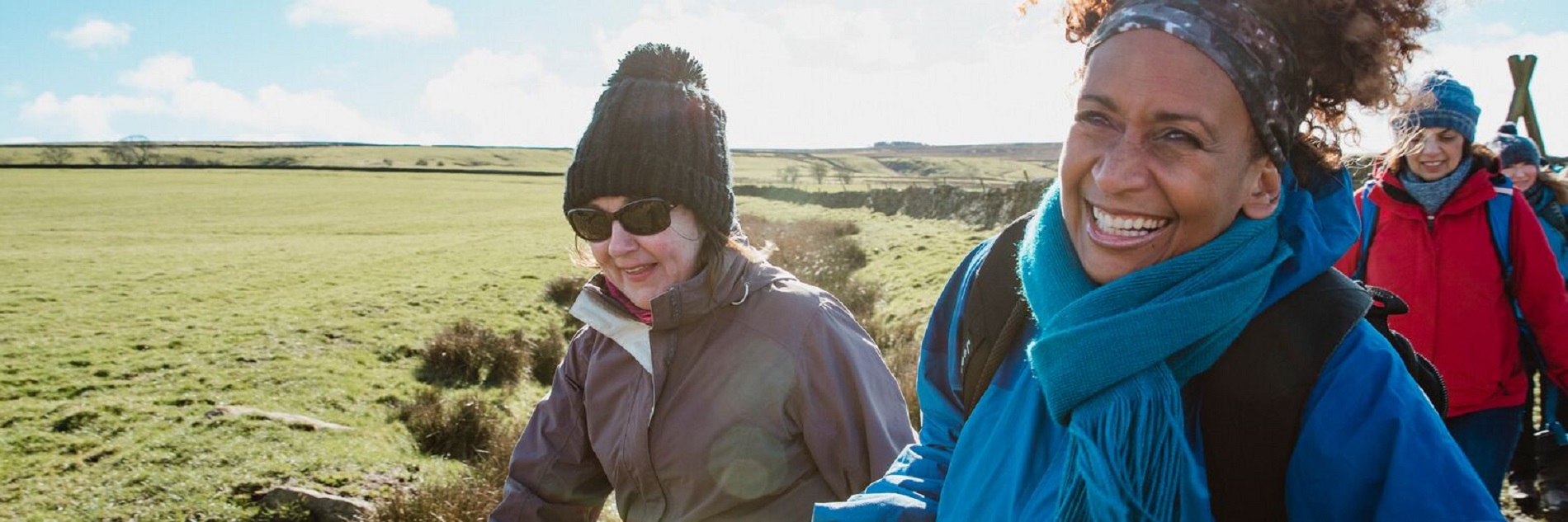 Women out on a hike