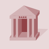 Pictogram of a bank