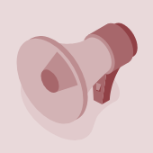 A pictogram of a megaphone