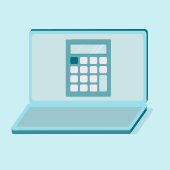 A picture of an online mortgage calculator