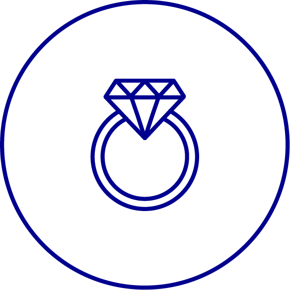 Diamond ring icon