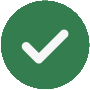 White tick in green circle