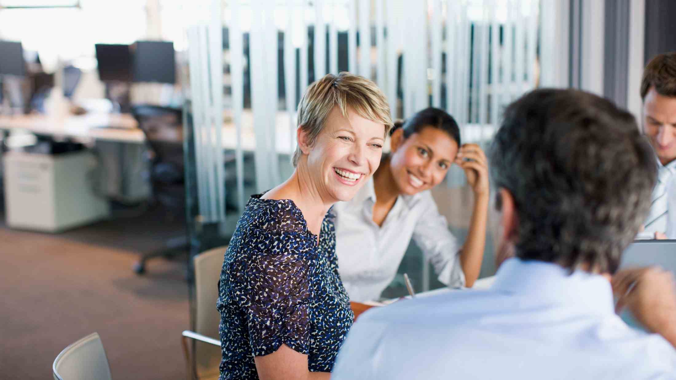 Business people working together in conference room