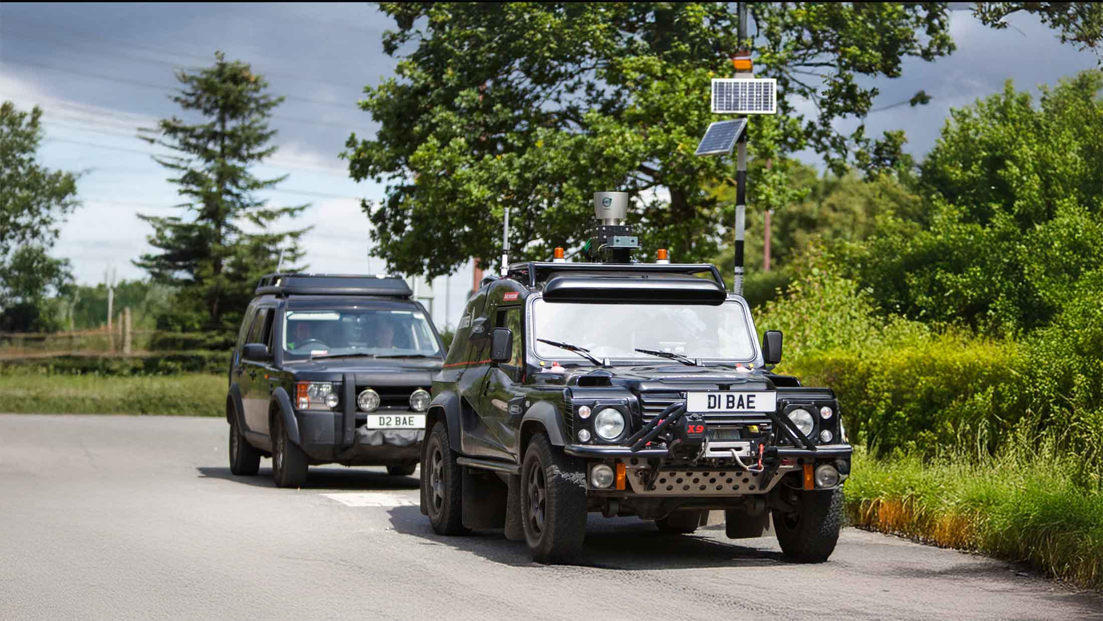 VENTURER autonomous vehicle being tested on the road