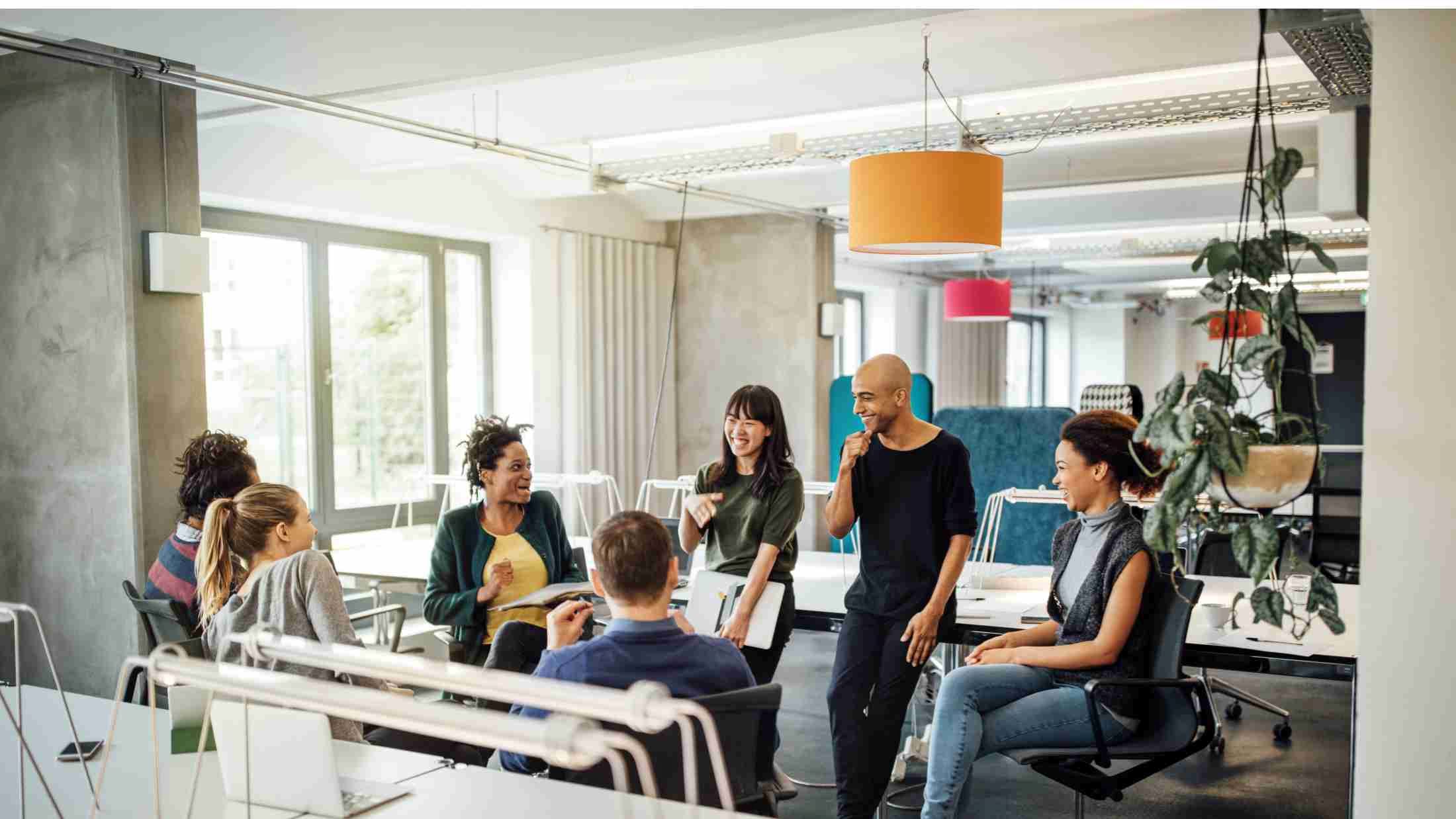 Multi-ethnic business people having a group meeting