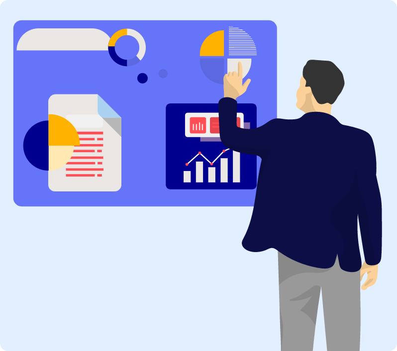 Person giving a presentation, representing Dyamotech sharing their progress