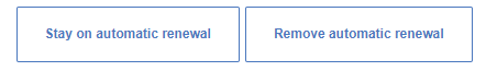 Renewal preference options in your online AXA account